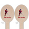Hockey 2 Wooden Food Pick - Oval - Double Sided - Front & Back