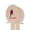 Hockey 2 Wooden Food Pick - Oval - Single Sided - Front & Back