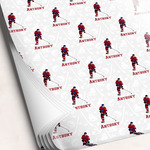 Hockey 2 Wrapping Paper Sheets - Single-Sided - 20" x 28" (Personalized)