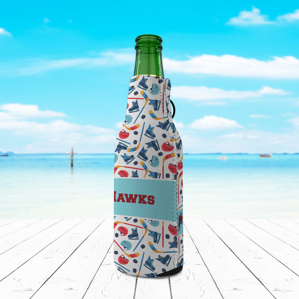 Hockey 2 Zipper Bottle Cooler - LIFESTYLE