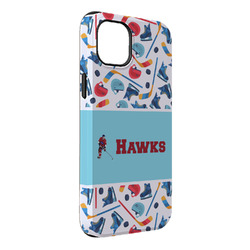 Hockey 2 iPhone Case - Rubber Lined - iPhone 14 Plus (Personalized)