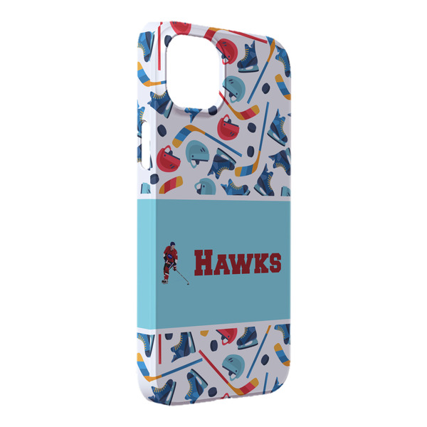 Custom Hockey 2 iPhone Case - Plastic - iPhone 14 Pro Max (Personalized)