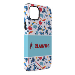 Hockey 2 iPhone Case - Rubber Lined - iPhone 14 Pro Max (Personalized)