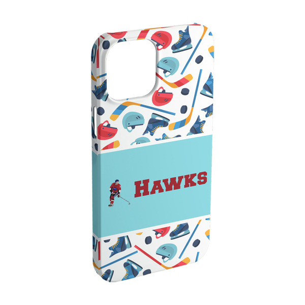 Custom Hockey 2 iPhone Case - Plastic - iPhone 15 (Personalized)