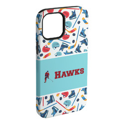 Hockey 2 iPhone Case - Rubber Lined - iPhone 15 Plus (Personalized)