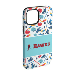 Hockey 2 iPhone Case - Rubber Lined - iPhone 15 Pro (Personalized)