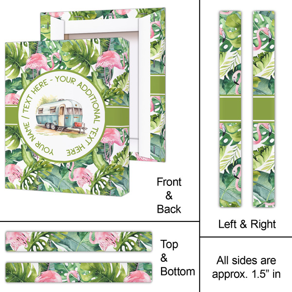 Flamingo & Camping 11x14 - Canvas Print - Approval