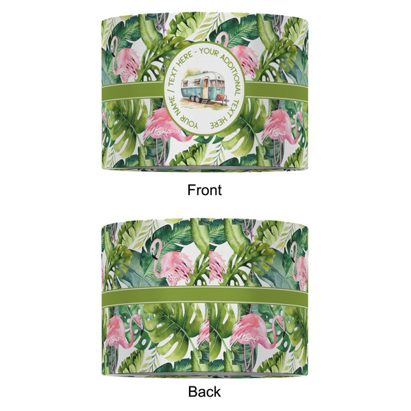 Flamingo & Camping 12" Drum Lampshade - APPROVAL (Fabric)
