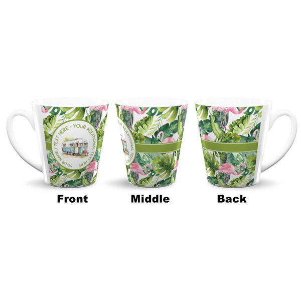 Flamingo & Camping 12 Oz Latte Mug - Approval