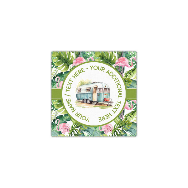 Flamingo & Camping 12x12 - Canvas Print - Front View