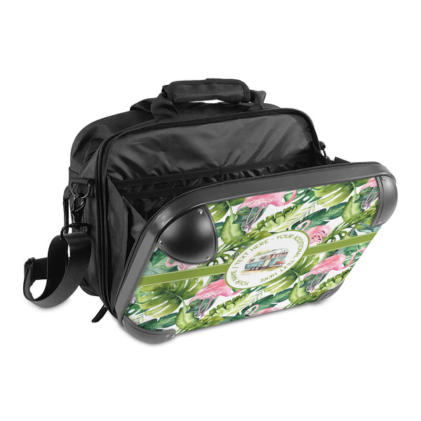 Flamingo & Camping 15" Hard Shell Briefcase - Open