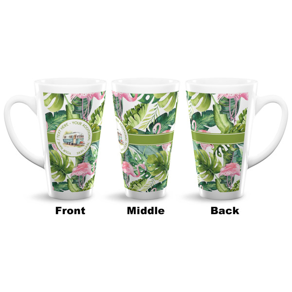 Flamingo & Camping 16 Oz Latte Mug - Approval