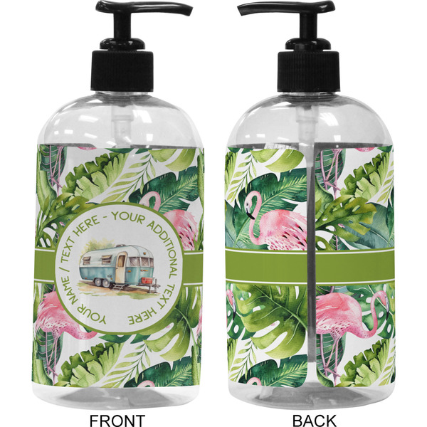 Flamingo & Camping 16 oz Plastic Liquid Dispenser (Approval) - Black