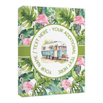 Flamingo & Camping Canvas Print - 16" x 20" (Personalized)