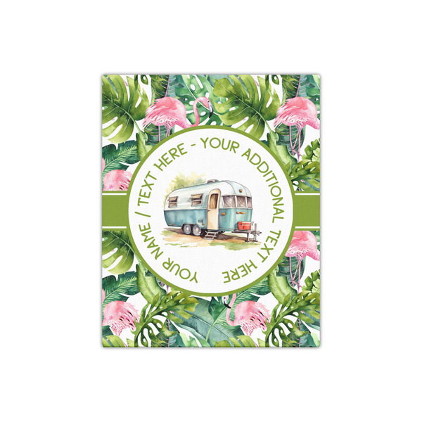 Flamingo & Camping 16x20 - Canvas Print - Front View