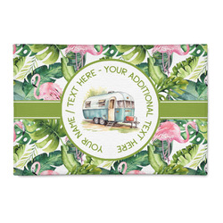 Flamingo & Camping Indoor Area Rug - 2' x 3' (Personalized)