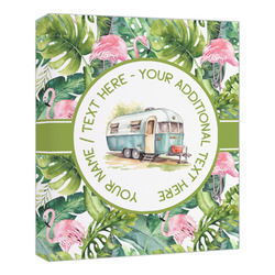 Flamingo & Camping Canvas Print - 20" x 24" (Personalized)