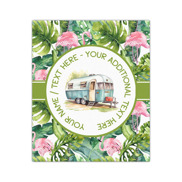 Flamingo & Camping 20x24 - Canvas Print - Front View