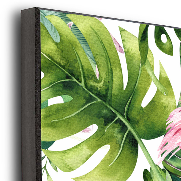 Flamingo & Camping 20x24 Wood Print - Closeup