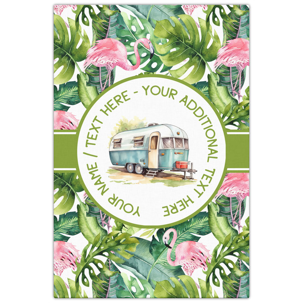 Flamingo & Camping 20x30 - Canvas Print - Front View