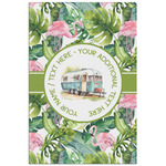 Flamingo & Camping Poster - Matte - 24" x 36" (Personalized)