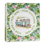 Flamingo & Camping 3-Ring Binder - 1 inch (Personalized)