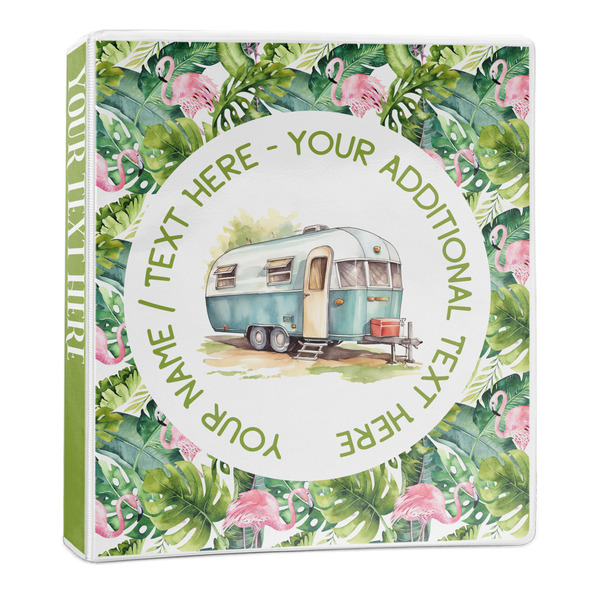 Flamingo & Camping 3-Ring Binder - 1" - Main