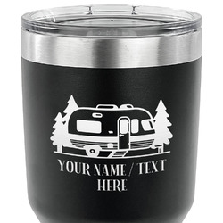 Flamingo & Camping 30 oz Stainless Steel Tumbler