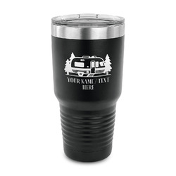Flamingo & Camping 30 oz Stainless Steel Tumbler