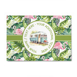 Flamingo & Camping Indoor Area Rug - 4' x 6' (Personalized)