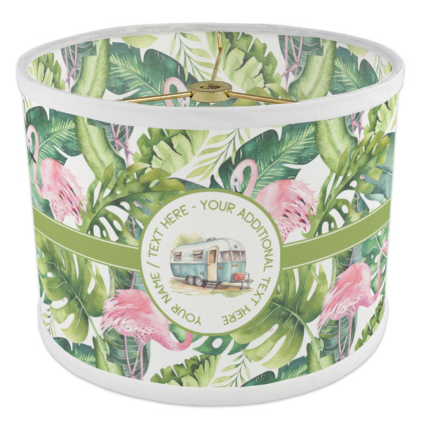 Flamingo & Camping 8" Drum Lampshade - ANGLE Poly-Film