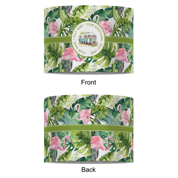Flamingo & Camping 8" Drum Lampshade - APPROVAL (Fabric)