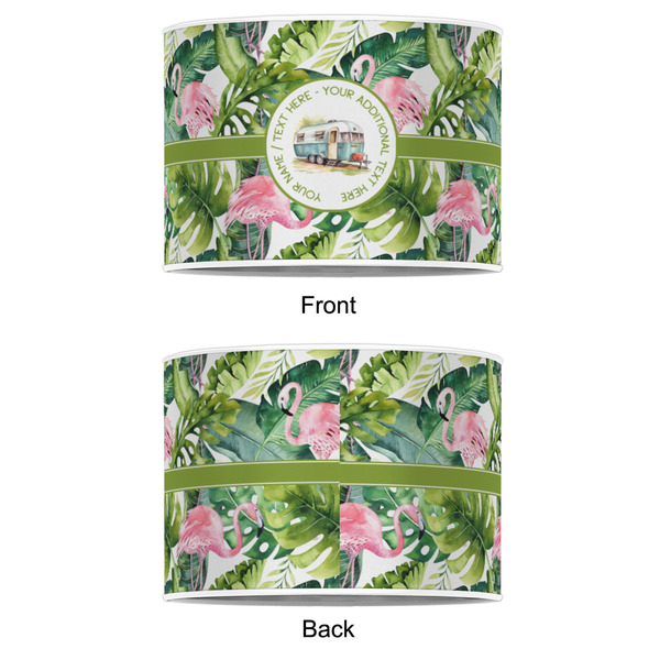 Flamingo & Camping 8" Drum Lampshade - APPROVAL (Poly Film)