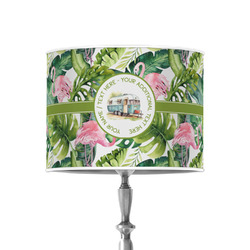 Flamingo & Camping 8" Drum Lamp Shade - Poly-film (Personalized)