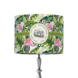 Flamingo & Camping 8" Drum Lamp Shade - Fabric (Personalized)