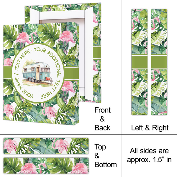 Flamingo & Camping 8x10 - Canvas Print - Approval