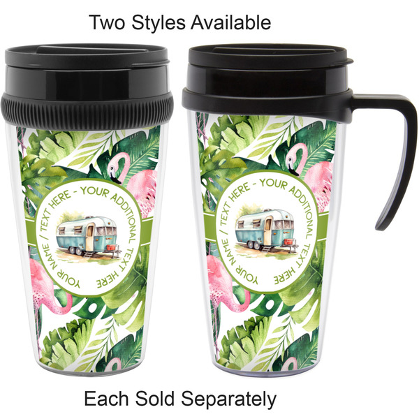 Flamingo & Camping Acrylic Travel Mugs - With & Without Handle