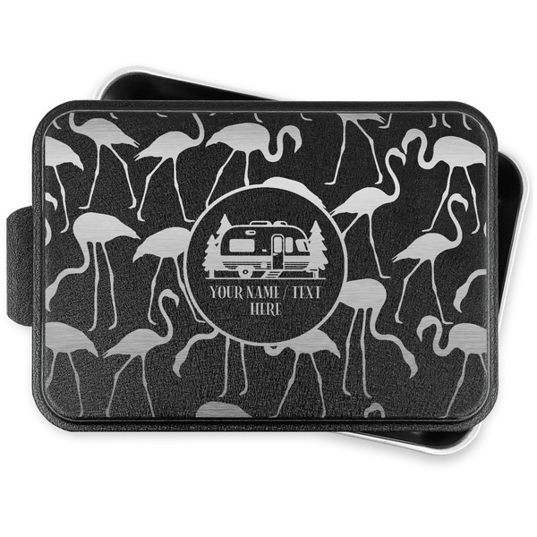 Flamingo & Camping Aluminum Baking Pan - Black Lid - FRONT w/lid off