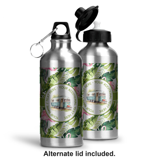Flamingo & Camping Aluminum Water Bottle - Alternate lid options
