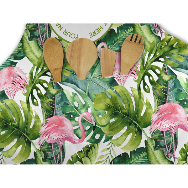 Flamingo & Camping Apron - Pocket Detail with Props