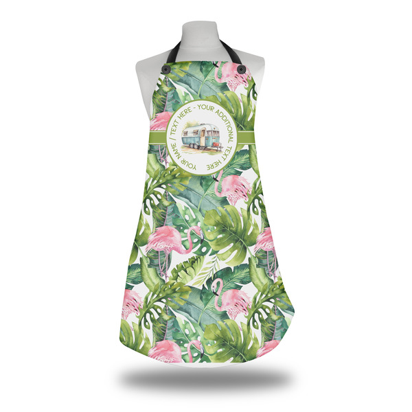 Custom Flamingo & Camping Apron (Personalized)