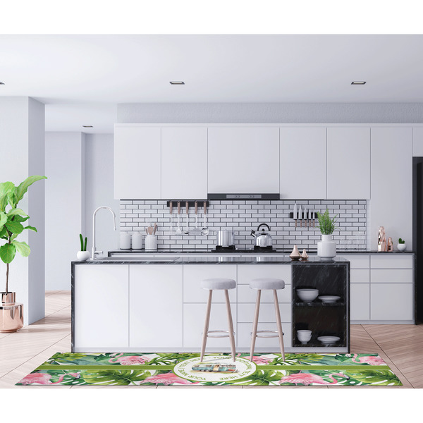 Flamingo & Camping Area Rug Sizes - In Context (horizontal)