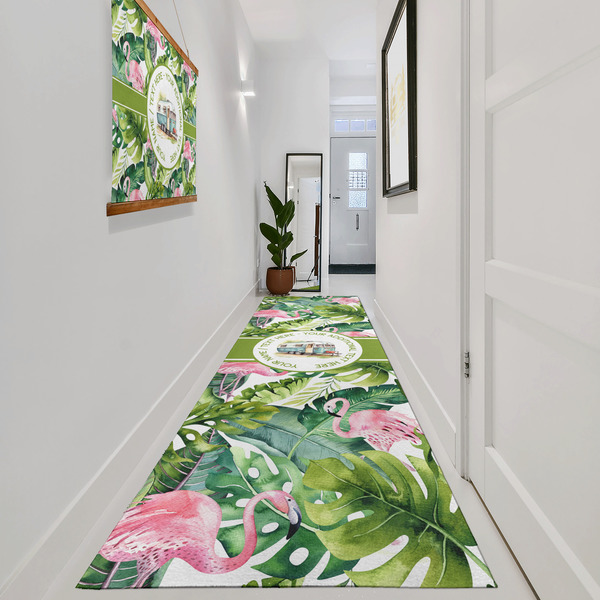 Flamingo & Camping Area Rug Sizes - In Context (vertical)