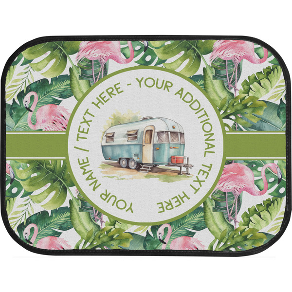 Flamingo & Camping Back Seat Car Mat