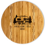 Flamingo & Camping Bamboo Cutting Board