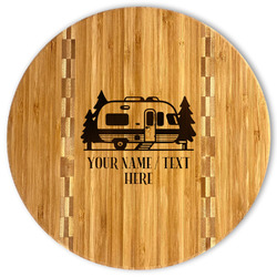 Flamingo & Camping Bamboo Cutting Board
