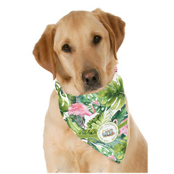 Flamingo & Camping Dog Bandana Scarf (Personalized)