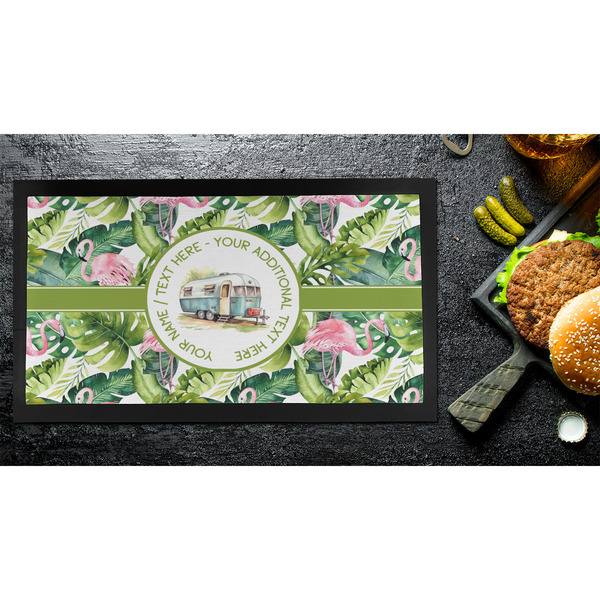 Flamingo & Camping Bar Mat - Small - LIFESTYLE