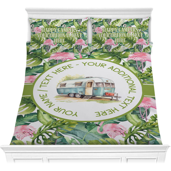 Custom Flamingo & Camping Comforters & Sets (Personalized)