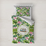 Flamingo & Camping Duvet Cover Set - Twin XL (Personalized)